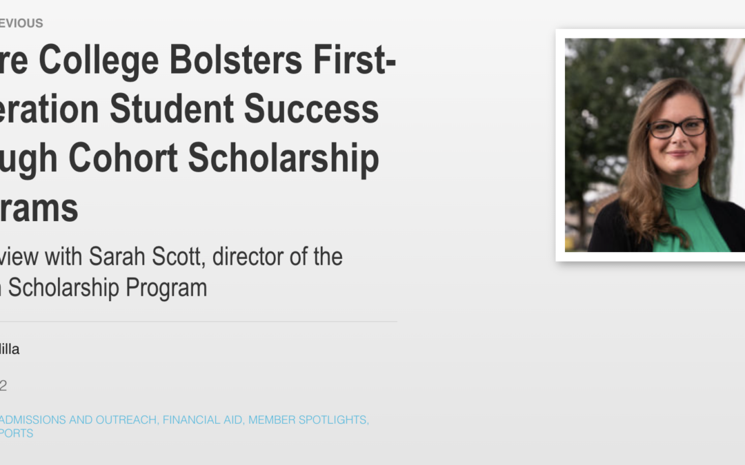 Centre College Bolsters First-Generation Student Success Through Cohort Scholarship Programs
